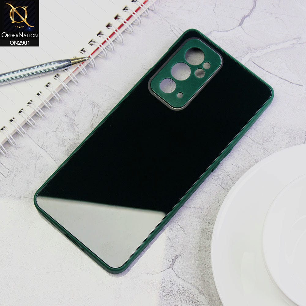 OnePlus 9RT 5G Cover - Dark Green - New Glossy Shine Soft Borders Camera Protection Back Case