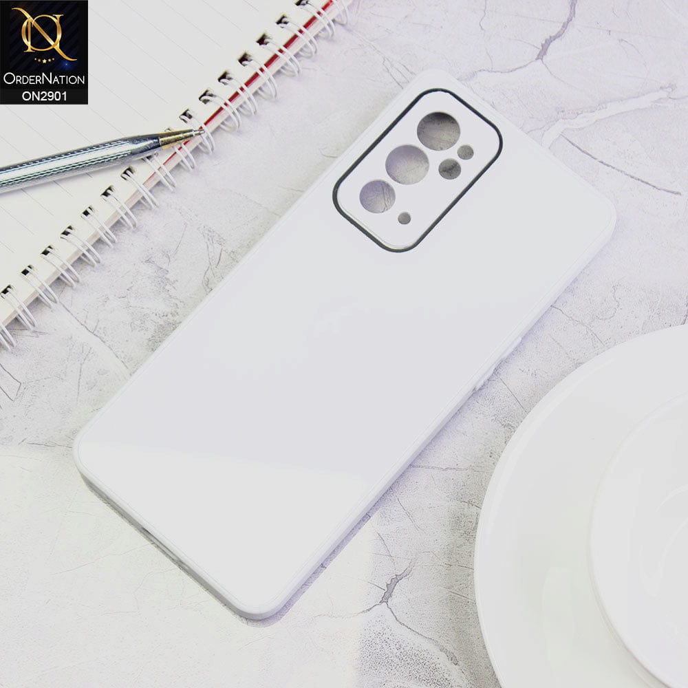 OnePlus 9RT 5G Cover - White - New Glossy Shine Soft Borders Camera Protection Back Case