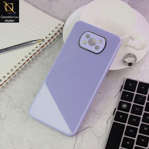 Xiaomi Poco X3 Pro Cover - Purple - New Glossy Shine Soft Borders Camera Protection Back Case