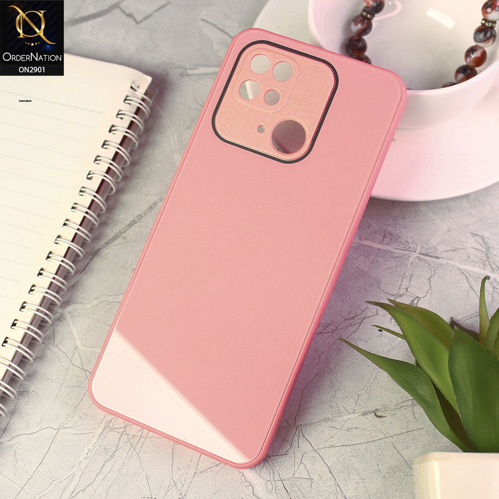 Xiaomi Redmi 10C Cover - Pink - New Glossy Shine Soft Borders Camera Protection Back Case