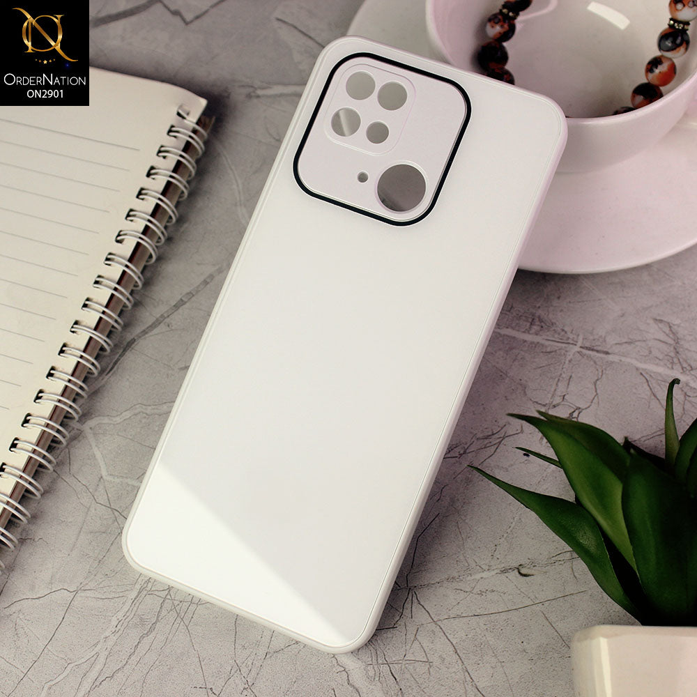 Xiaomi Redmi 10C Cover - White - New Glossy Shine Soft Borders Camera Protection Back Case