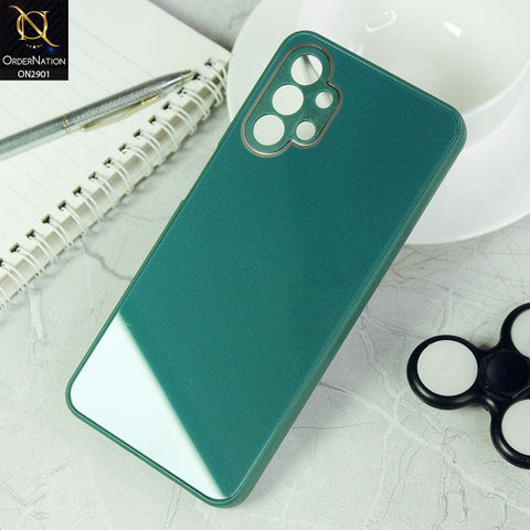 Samsung Galaxy A13 Cover - Green - New Glossy Shine Soft Borders Camera Protection Back Case