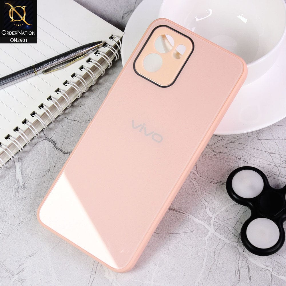 Vivo Y15s Cover - Pink - New Glossy Shine Soft Borders Camera Protection Back Case