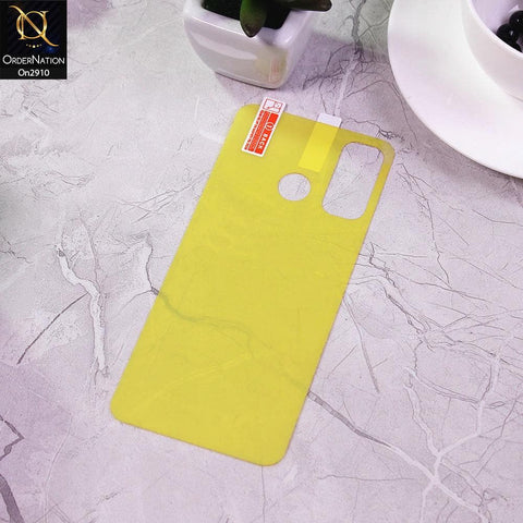 Tecno Camon 15 - Transparent Skin Film Unbreakable Back Protector Sheet