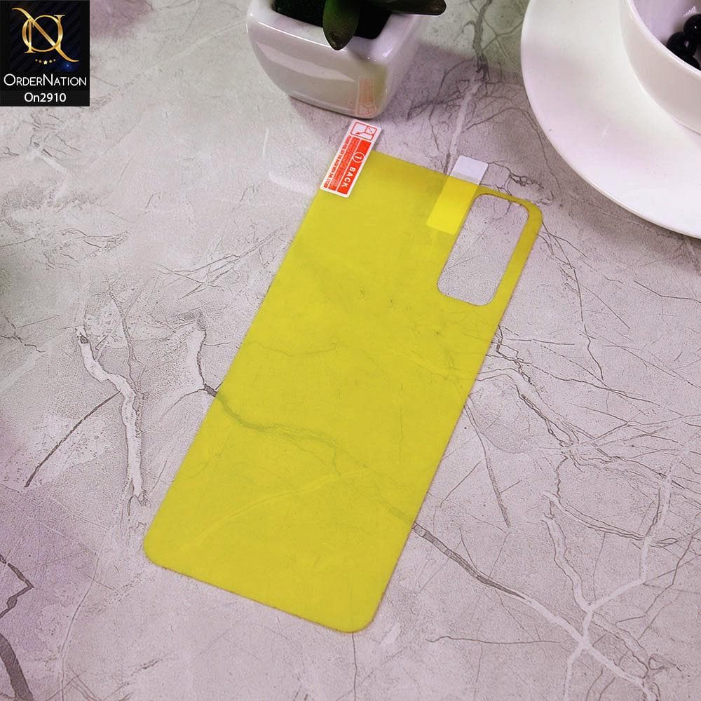 Vivo Y50 - Transparent Skin Film Unbreakable Back Protector Sheet