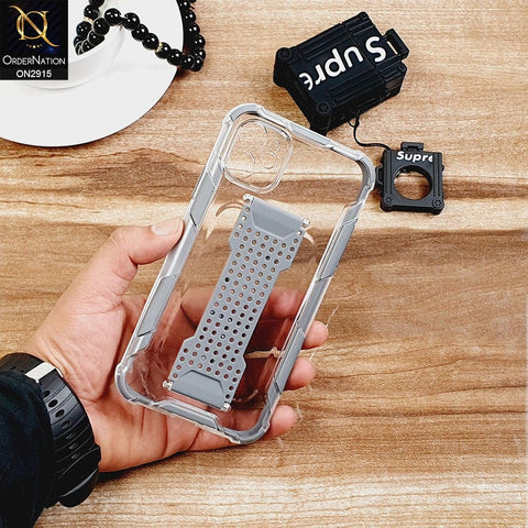 New Fascinating Transparent Soft Case With Finger Grip Holder