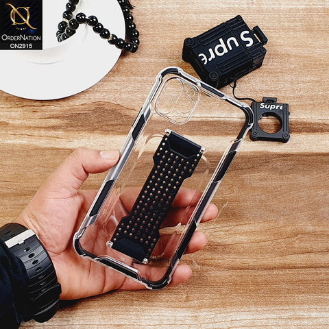 New Fascinating Transparent Soft Case With Finger Grip Holder