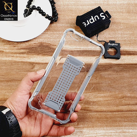 New Fascinating Transparent Soft Case With Finger Grip Holder