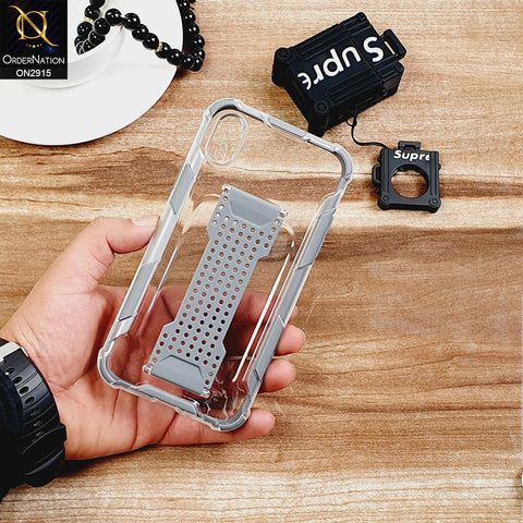 New Fascinating Transparent Soft Case With Finger Grip Holder