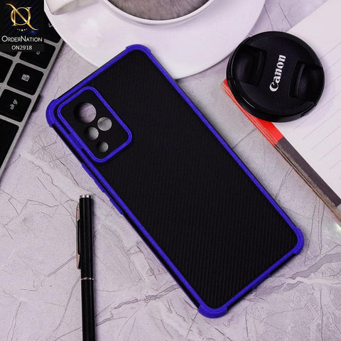 Vivo V21 Cover - Blue - 3D Soft Linning Camera Protection Case