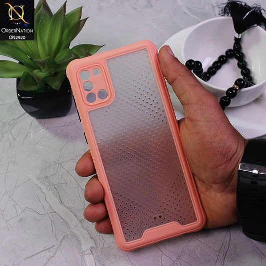 Samsung Galaxy A31 Cover - Pink - New Breathing Series Soft Borders Protective Case