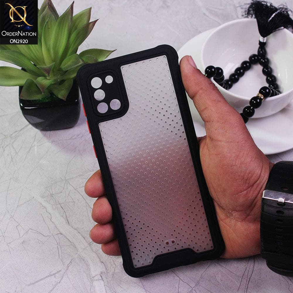 Oppo A72 Cover - Black - New Breathing Series Soft Borders Protective Case