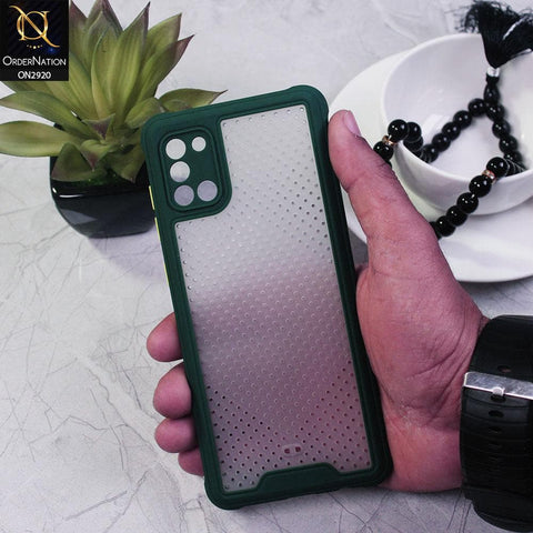 Oppo A92 Cover - Green - New Breathing Series Soft Borders Protective Case