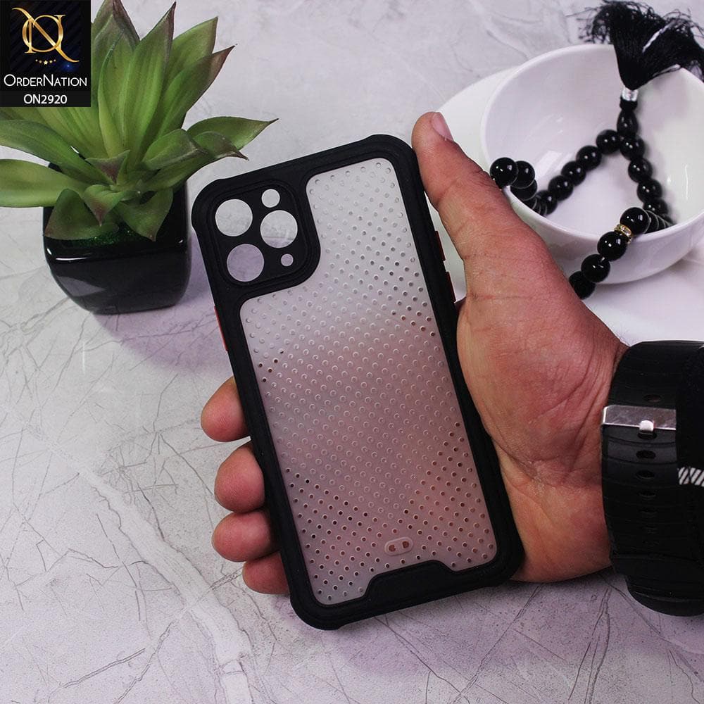 iPhone 11 Pro Cover - Black - New Breathing Series Soft Borders Protective Case