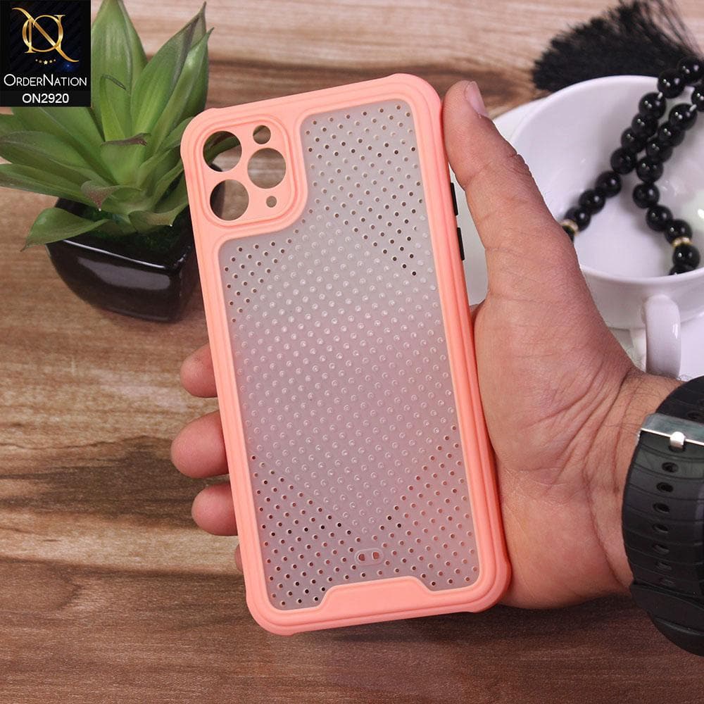 iPhone 11 Pro Max Cover - Pink - New Breathing Series Soft Borders Protective Case