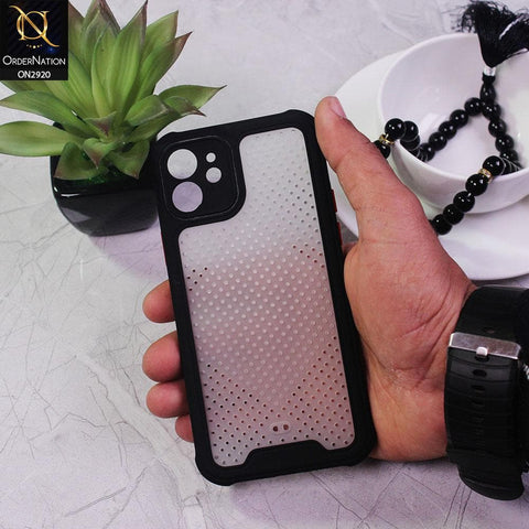 iPhone 12 Cover - Black - New Breathing Series Soft Borders Protective Case