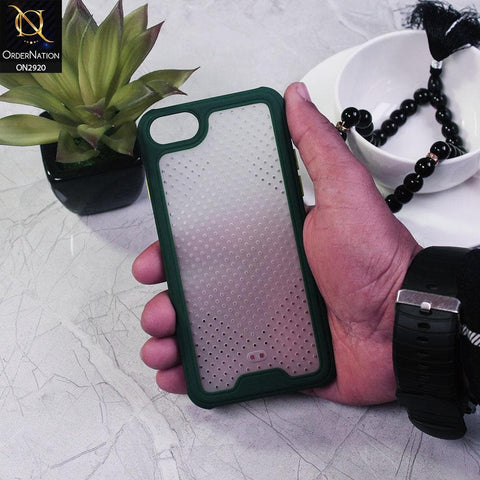 iPhone 8 / 7 Cover - Green - New Breathing Series Soft Borders Protective Case