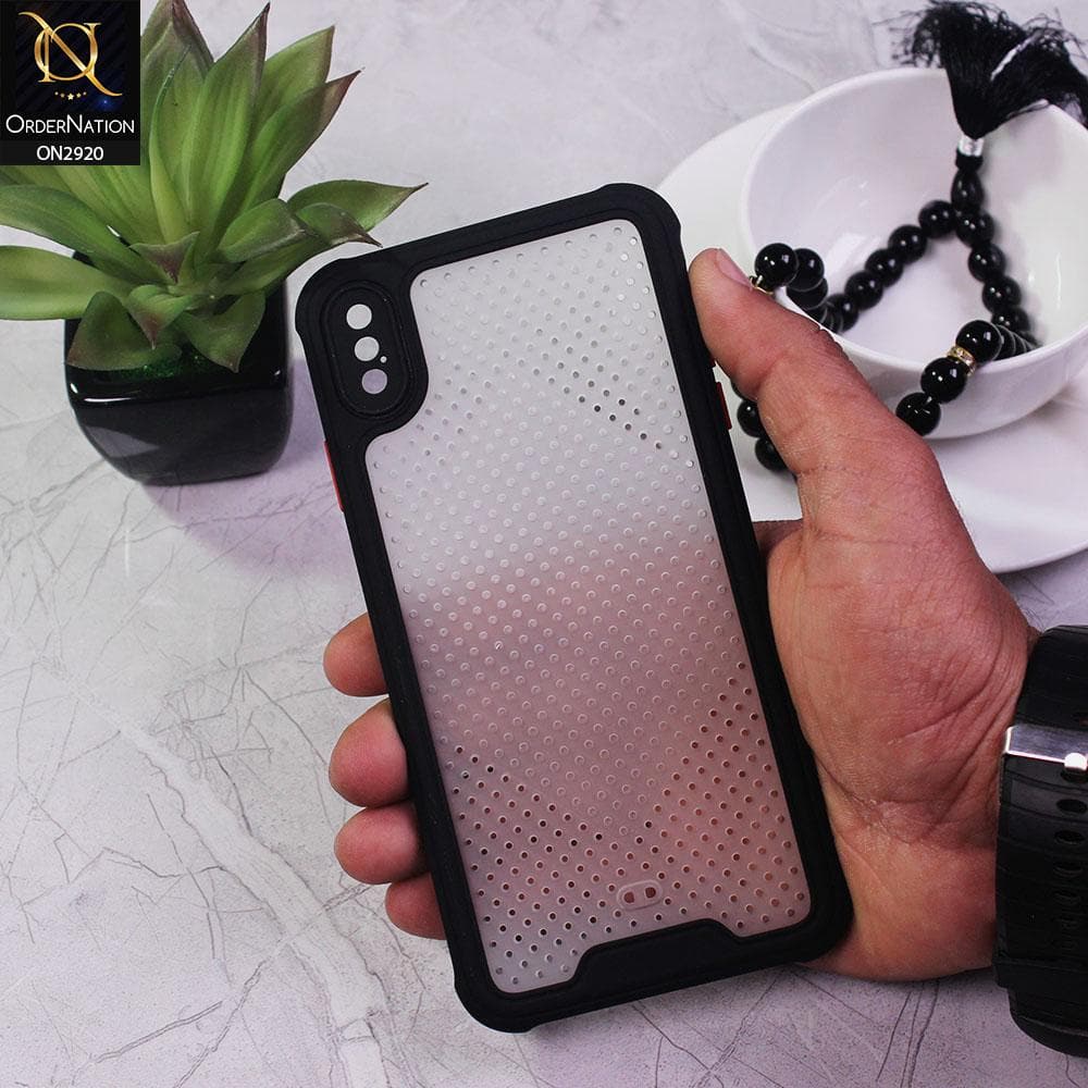 iPhone XS / X Cover - Black - New Breathing Series Soft Borders Protective Case