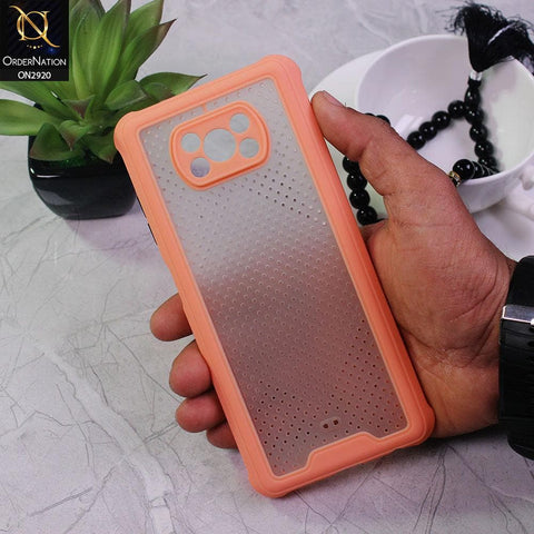 Xiaomi Poco X3 Cover - Pink - New Breathing Series Soft Borders Protective Case