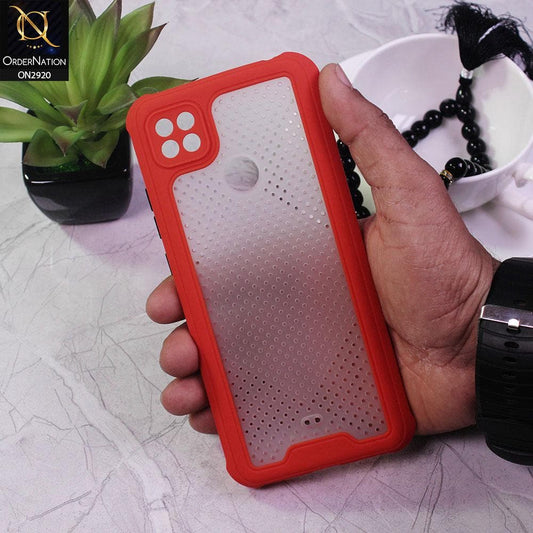 Xiaomi Redmi 9C Cover - Red - New Breathing Series Soft Borders Protective Case