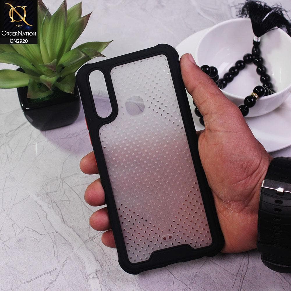 Vivo Y12 Cover - Black - New Breathing Series Soft Borders Protective Case