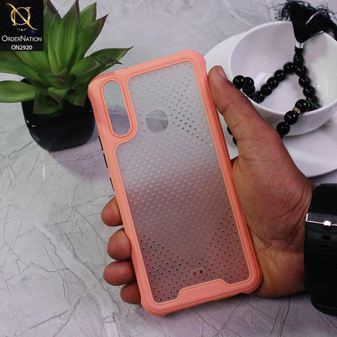 Vivo Y12 Cover - Pink - New Breathing Series Soft Borders Protective Case