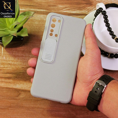 Oppo Reno 3 5G Cover - Gray - New Soft Silicone Camera Shutter Case