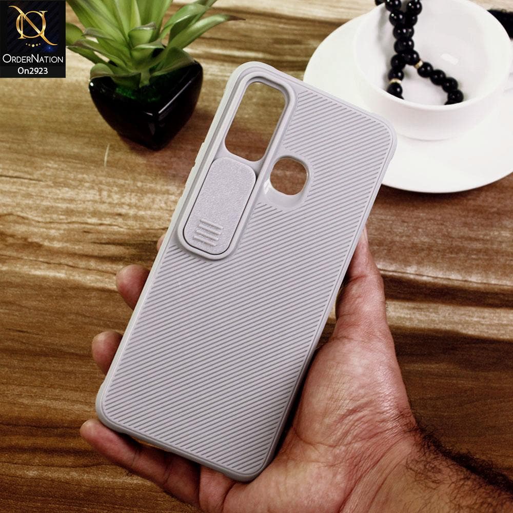 Infinix Hot 9 Play - Gray - New Soft Silicone Camera Shutter Case