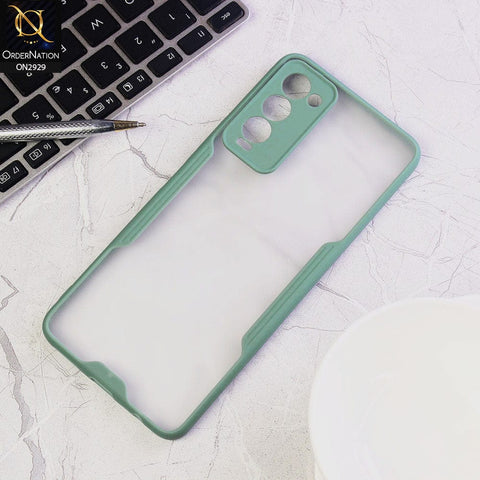 Tecno Camon 18P Cover - Green - Semi Transparent Ultra Thin Paper Shell Soft Borders Case