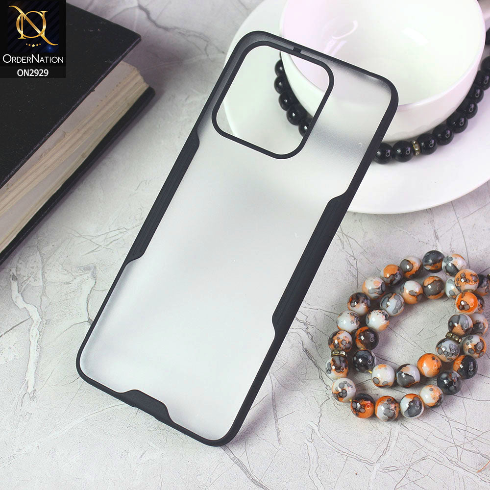 Xiaomi Redmi 10C Cover - Black - Semi Transparent Ultra Thin Paper Shell Soft Borders Case