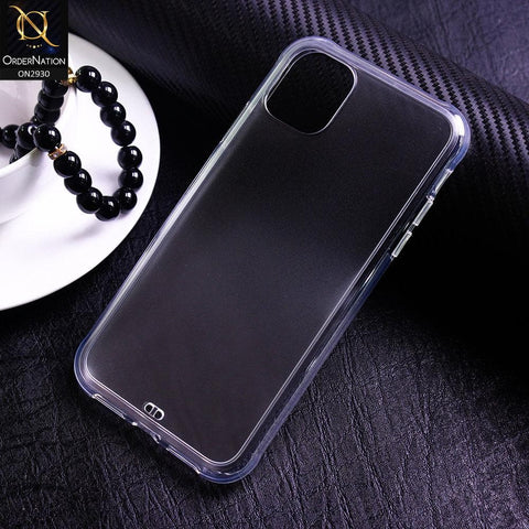 iPhone 11 Pro Max Cover - Shockproof Soft Borders Semi Transparent Protective Case