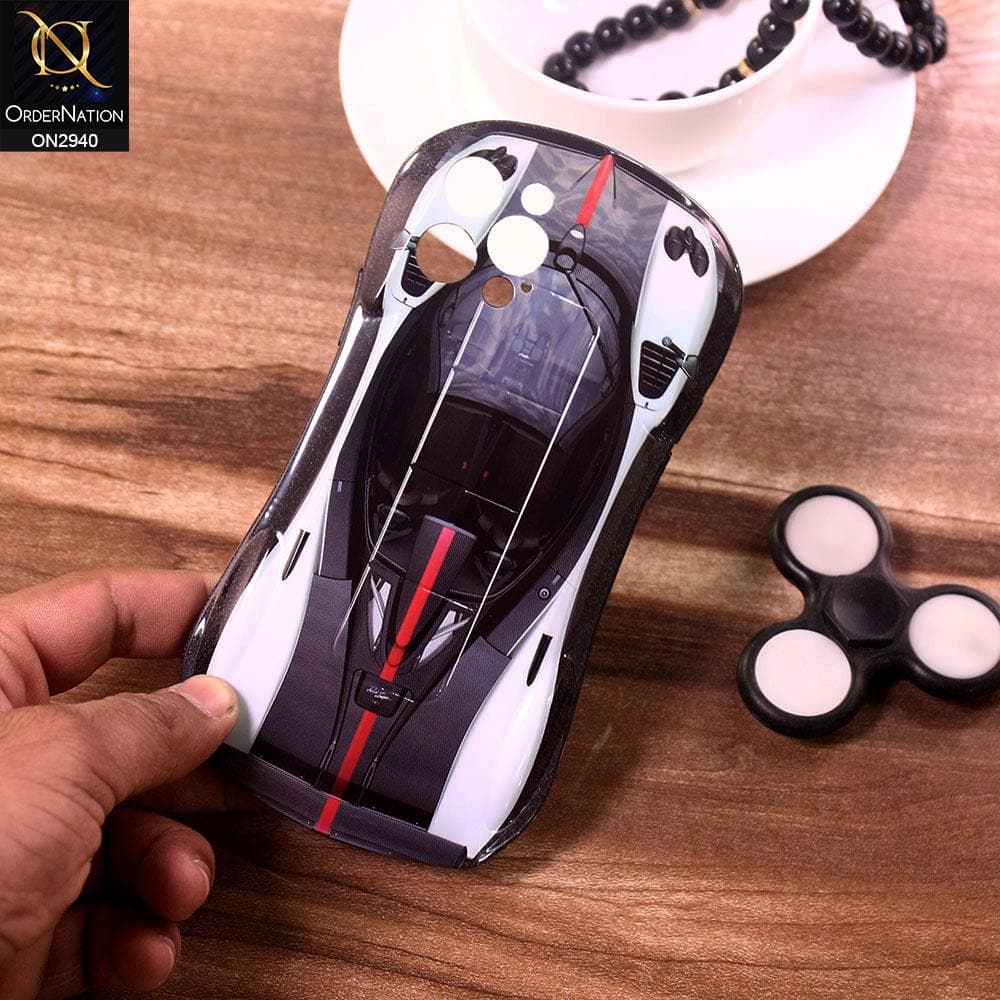 iPhone 12 Pro Cover - White - 3D Super Car Model Soft Cases