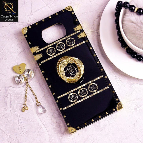 Xiaomi Poco X3 Pro Cover - Design 1 - 3D illusion Gold Flowers Soft Trunk Case With Ring Holder