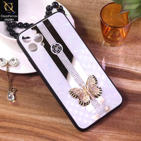 iPhone 11 Pro Cover - White - Girlish Beautiful Butterfly Tybomb Style Back Shell Soft Case