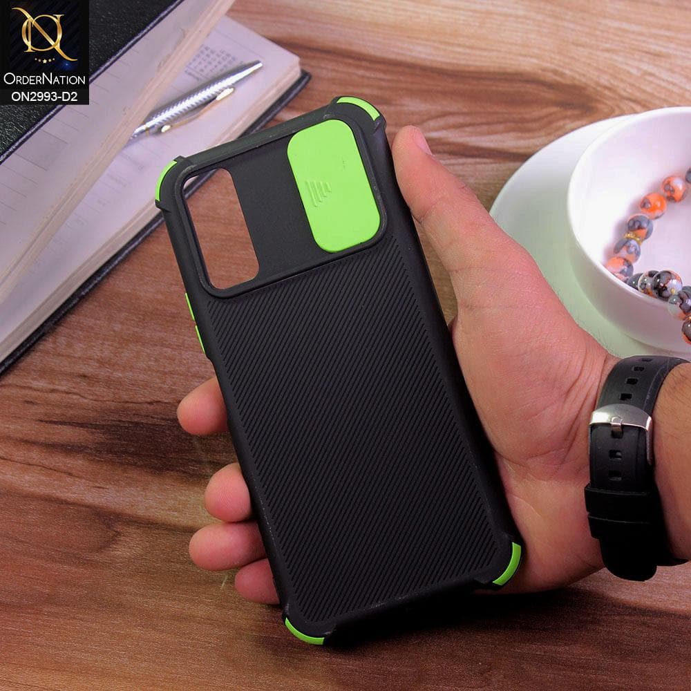 Vivo Y20A Cover - Design 2 - Neon Color Slider Camera Protection Case