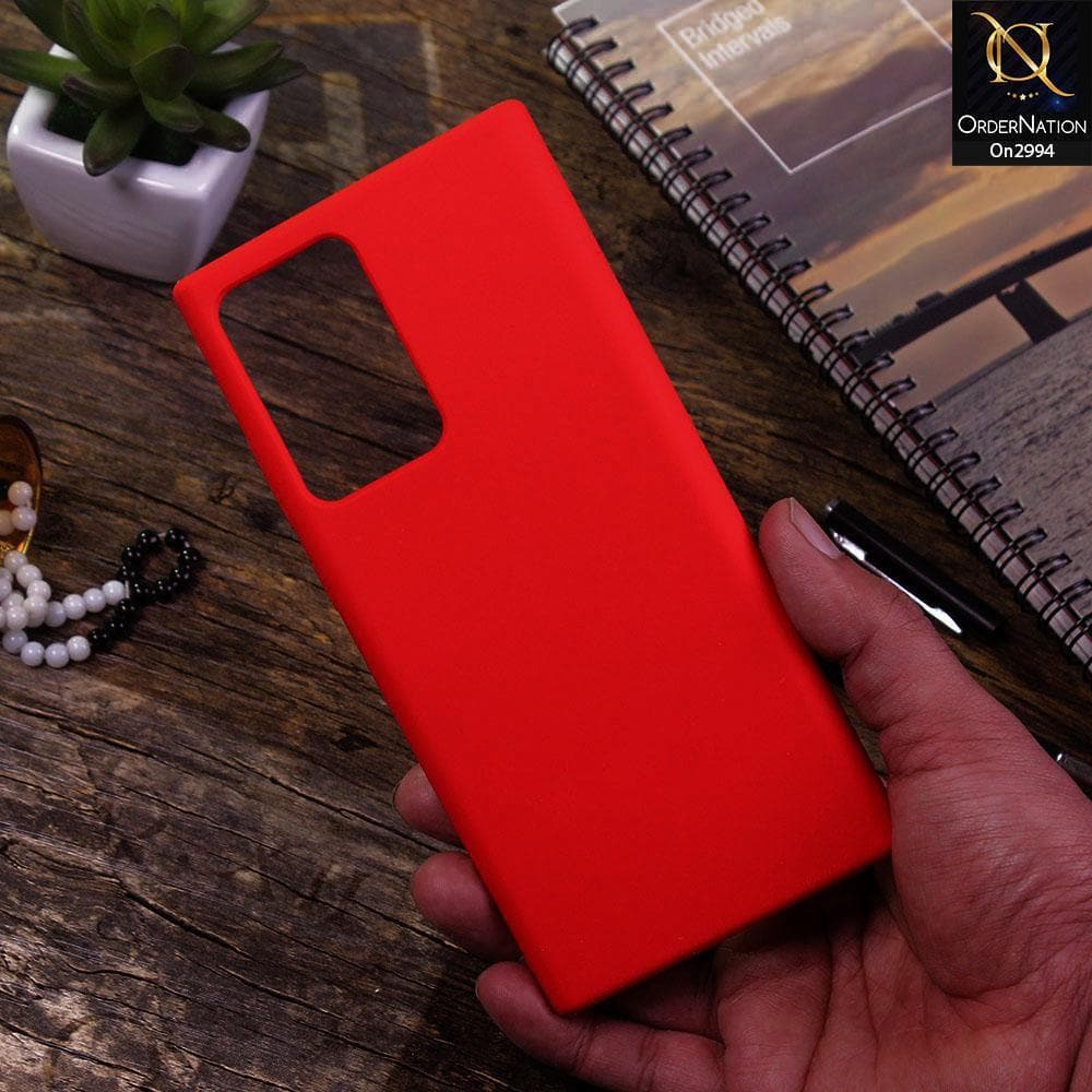 Samsung Galaxy Note 20 Ultra Cover - Red - New Stylish Soft Candy Colors Case