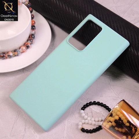 Samsung Galaxy Note 20 Ultra Cover - Aqua - Candy Colour Silkie Soft Silicon Case