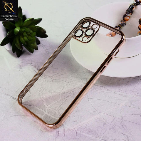 iPhone 13 Pro Max Cover - Rose Gold - Ultra Thin Camera Protection Clear Transparent Soft Case