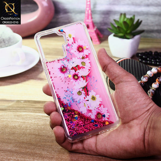 Oppo F19 Pro Cover - Design 10 - Trendy Bling Liquid Glitter Soft Case