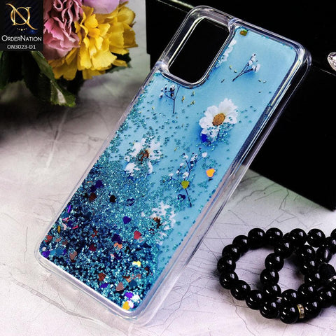 Samsung Galaxy A72 Cover - Design 1 - Trendy Bling Liquid Glitter Soft Case