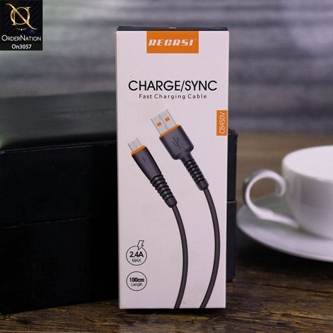 White - Regrsi - CB450V - 2.4A Fast Charging Micro USB Cable