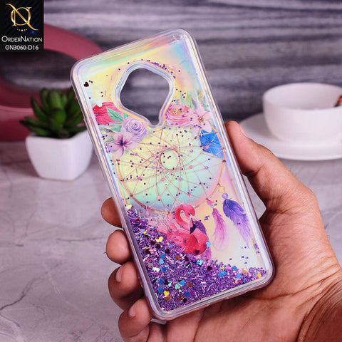 Vivo Y51 (2020 September) Cover - Design 16 - Trendy Moving Liquid Glitter Shine Soft Borders Case