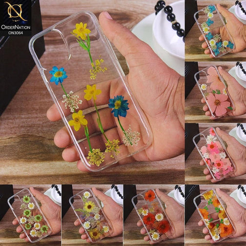 iPhone XS Max Cover - Design 13 - Dry Flower Soft Silicone Transparent Case