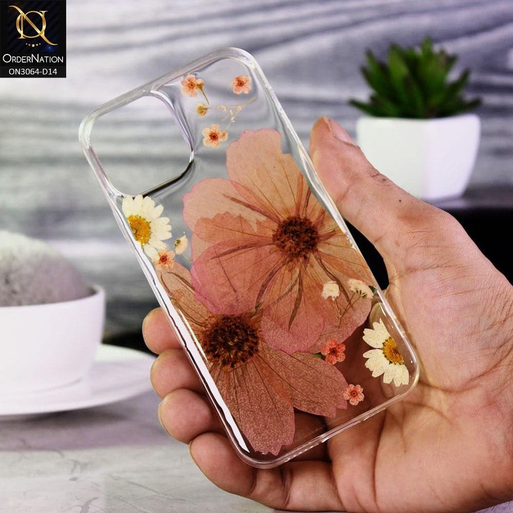 iPhone 11 Pro Max Cover - Design 14 - Dry Flower Soft Silicone Transparent Case