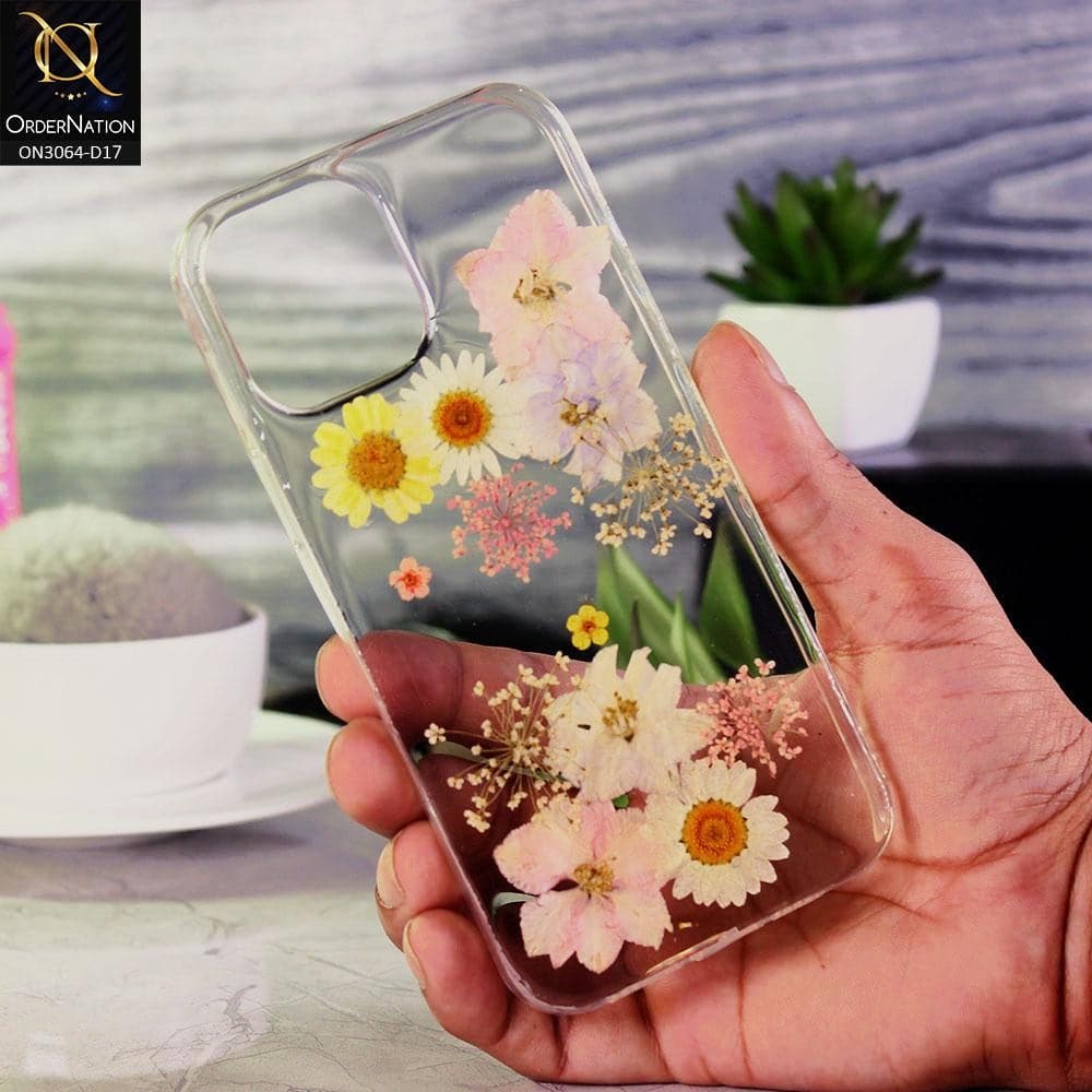 iPhone 12 Pro Max Cover - Design 17 - Dry Flower Soft Silicone Transparent Case