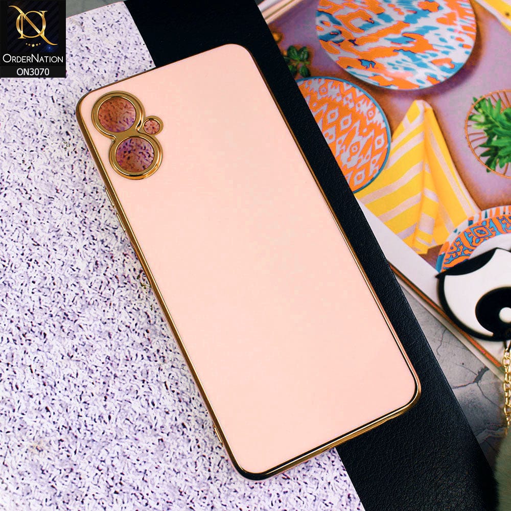 Tecno Camon 19 Neo Cover - Rose Gold - Side Colour Borders camera Protection Soft TPU Transparent Case