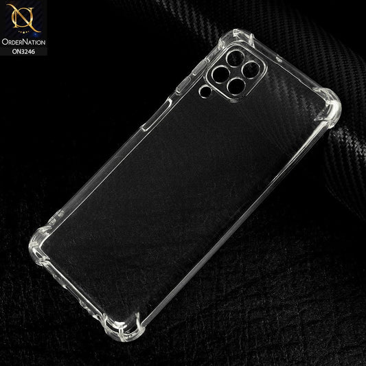 Samsung Galaxy M32 Cover - Soft 4D Design Shockproof Silicone Transparent Clear Camera Protection Case