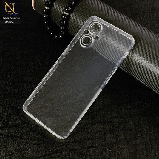 Oppo Reno 7Z 5G Cover - Soft 4D Design Shockproof Silicone Transparent Clear Camera Protection Case