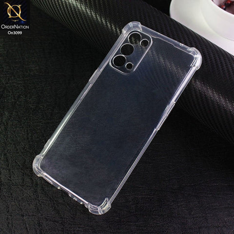 Oppo Reno 5 4G Cover - Soft 4D Design Shockproof Silicone Transparent Clear Camera Protection Case