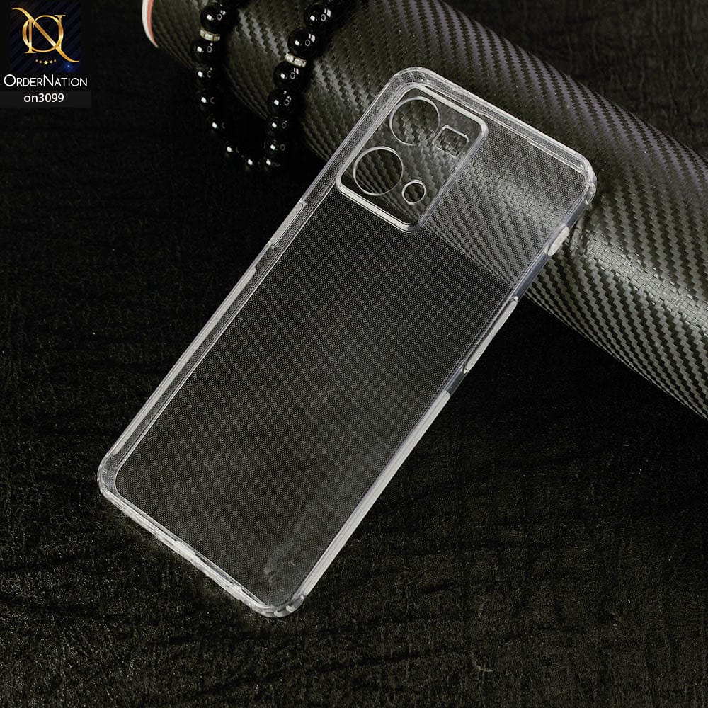 Oppo Reno 7 4G Cover - Soft 4D Design Shockproof Silicone Transparent Clear Camera Protection Case